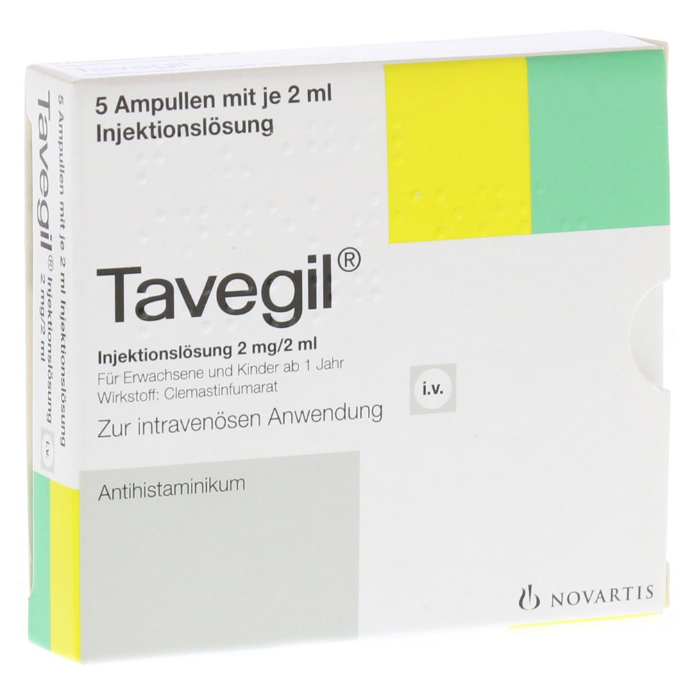 TAVEGIL Injektionslösung 2 mg/2 ml Ampullen 5x2 Milliliter