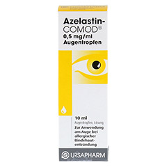 AZELASTIN-COMOD 0,5 mg/ml Augentropfen 10 Milliliter - Vorderseite