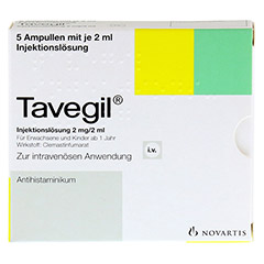 TAVEGIL Injektionslösung 2 mg/2 ml Ampullen 5x2 Milliliter N1 - Vorderseite