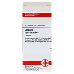 CALCIUM FLUORATUM D 8 Tabletten 80 Stck N1 - Vorderseite
