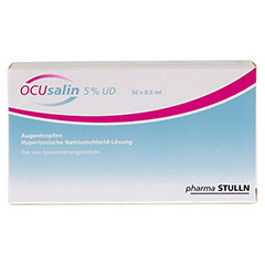 OCUSALIN 5% UD Augentropfen 50x0.5 Milliliter - Vorderseite