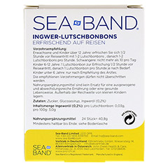 SEA-BAND Ingwer-Lutschbonbons 24 Stck - Rckseite