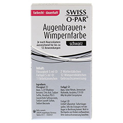 AUGENBRAUEN+WIMPERNFARBE Set schwarz Swiss O-Par 1 Packung - Rckseite