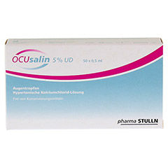 OCUSALIN 5% UD Augentropfen 50x0.5 Milliliter - Rckseite