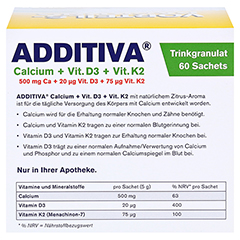 ADDITIVA Calcium+D3+K2 Granulat 60 Stck - Rckseite