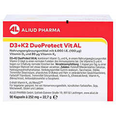 D3+K2 DuoProtect Vit AL 4000 I.E./80 g Kapseln 90 Stck - Rckseite