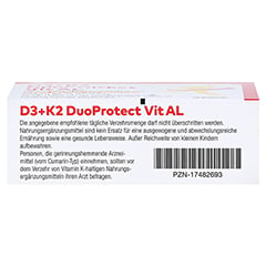 D3+K2 DuoProtect Vit AL 2000 I.E./80 g Kapseln 30 Stck - Unterseite