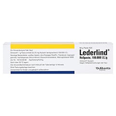 Lederlind Heilpaste 50 Gramm N2 - Rückseite