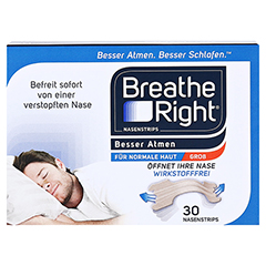 BESSER Atmen Breathe Right Nasenpfl.gro beige 30 Stck - Vorderseite