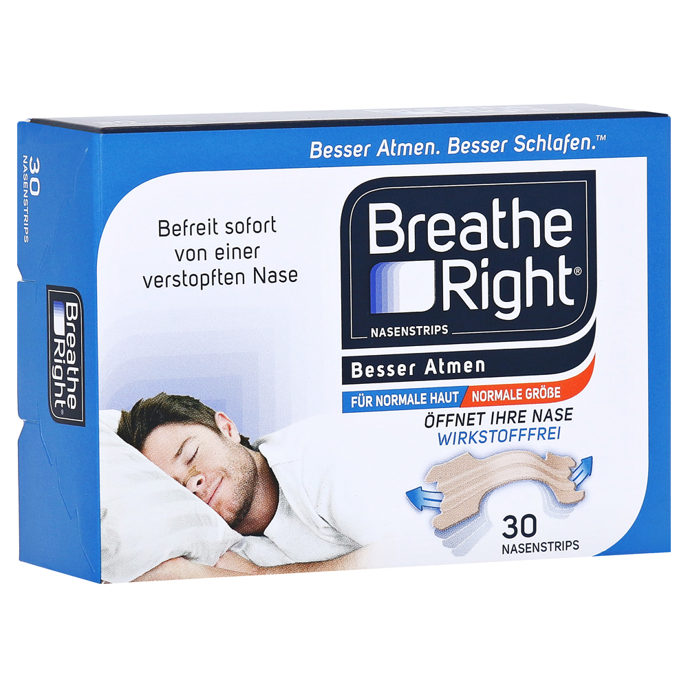 BESSER Atmen Breathe Right Nasenpfl.normal beige 30 Stück