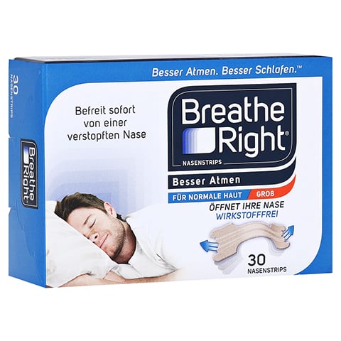 BESSER Atmen Breathe Right Nasenpfl.gro beige 30 Stck