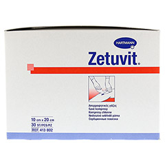 Zetuvit Saugkompressen Unsteril 10x20 cm 30 Stck - Linke Seite