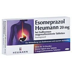 ESOMEPRAZOL Heumann 20 mg bei Sodbrennen msr.Tabl. 7 Stck