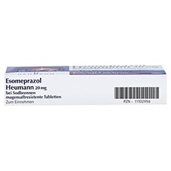 ESOMEPRAZOL Heumann 20 mg bei Sodbrennen msr.Tabl. 7 Stck - Unterseite