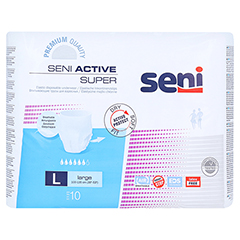 SENI Active Super Inkontinenzslip Einmal L 10 Stück - Vorderseite