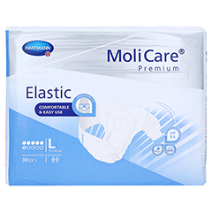 MOLICARE Premium Elastic Slip 6 Tropfen Gr.L 30 Stck - Vorderseite