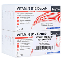 VITAMIN B12 DEPOT Rotexmedica Injektionslsung 100x1 Milliliter