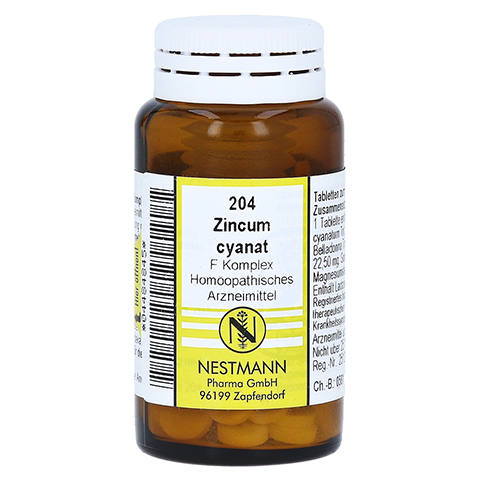 ZINCUM CYANATUM F Komplex Nr.204 Tabletten 120 Stck N1