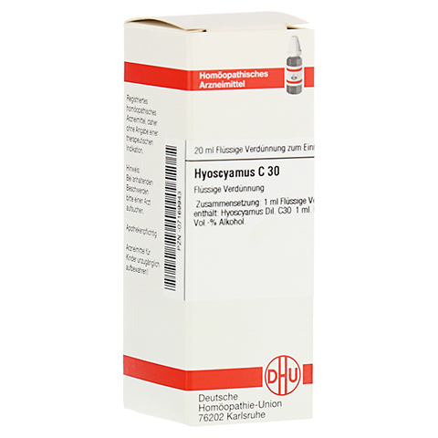 HYOSCYAMUS C 30 Dilution 20 Milliliter N1