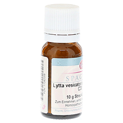 LYTTA vesicatoria Cantharis C 30 Globuli 10 Gramm N1 - Rckseite