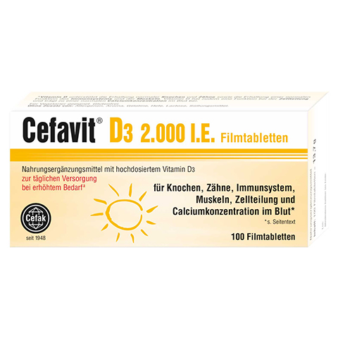 Cefavit D3 2.000 I.E. Filmtabletten 100 Stck