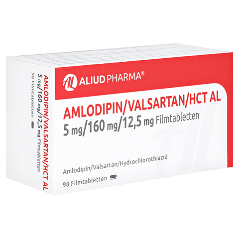 Amlodipin/Valsartan/HCT AL 5mg/160mg/12,5mg 98 Stück N3