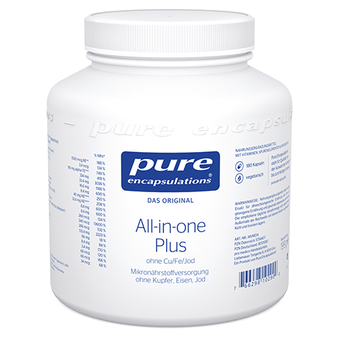 PURE ENCAPSULATIONS all-in-one Plus ohne Cu/Fe/Jod 180 Stck