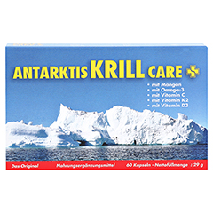 ANTARKTIS Krill Care Kapseln 60 Stück - Vorderseite