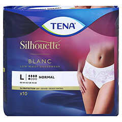 TENA SILHOUETTE Normal L blanc Inkontinenz Pants 6x10 Stck - Vorderseite