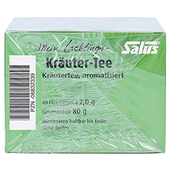 MEIN LIEBLINGS-Kräuter-Tee Bio Salus Filterbeutel 40 Stück - Unterseite
