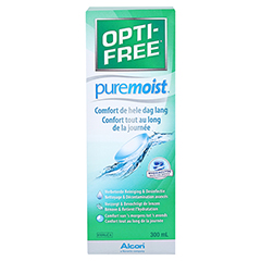 OPTI-FREE PureMoist Multifunktions-Desinf.Lsg. 300 Milliliter - Rückseite