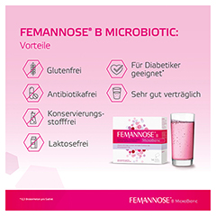 FEMANNOSE B Microbiotic Granulat + gratis FEMAVIVA TEE 14 Stck - Info 2