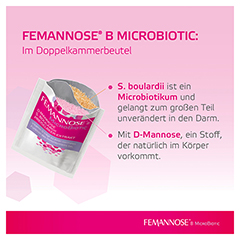 FEMANNOSE B Microbiotic Granulat + gratis FEMAVIVA TEE 14 Stck - Info 3