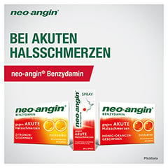 Neo-angin Benzydamin gegen akute Halsschmerzen Honig-Orangengeschmack 3mg 20 Stck N1 - Info 4