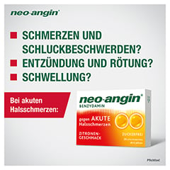 Neo-Angin Benzydamin gegen akute Halsschmerzen Zitronengeschmack 3mg 40 Stck N2 - Info 7