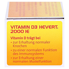Vitamin D3 Hevert 2.000 I.E. Tabletten 60 Stück - Linke Seite