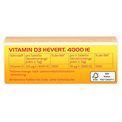 Vitamin D3 Hevert 4.000 I.E. Tabletten 60 Stück - Oberseite