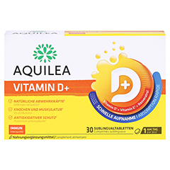 AQUILEA Vitamin D+ Tabletten 30 Stck - Vorderseite