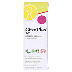 Citroplus 800 Bio Grapefruit Kern Extrakt Liquidum 250 Milliliter - Vorderseite