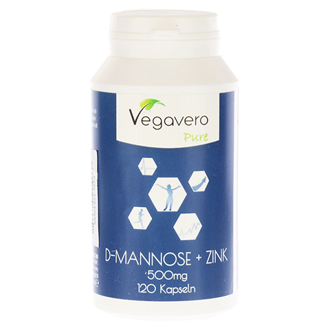 VEGAVERO PURE D-Mannose+Zink 500 mg Kapseln 120 Stck