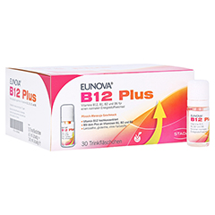 Eunova B12 Plus Lösung zum Einnehmen + gratis EUNOVA B12 Probe 30x8 Milliliter