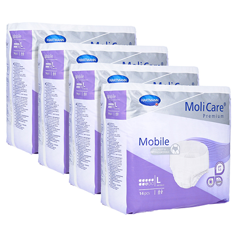 MOLICARE Premium Mobile 8 Tropfen Gr.L 4x14 Stück