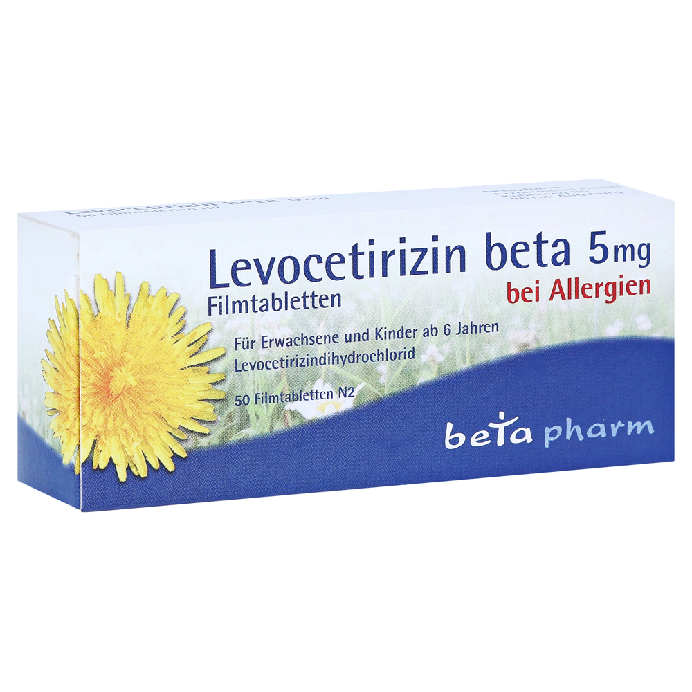 Levocetirizin beta 5mg Filmtabletten 50 Stück