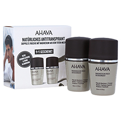 AHAVA Mineral Roll-on Deodorant men Duo 2x50 Milliliter