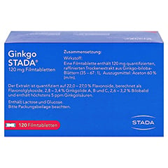 Ginkgo STADA 120mg 120 Stck N3 - Rckseite