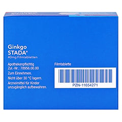 Ginkgo STADA 40mg 120 Stck N3 - Unterseite