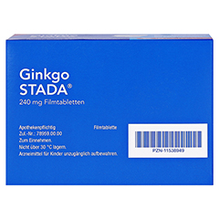 Ginkgo STADA 240mg 120 Stck N3 - Unterseite