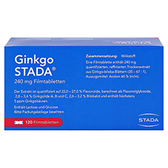 Ginkgo STADA 240mg 120 Stck N3 - Rckseite