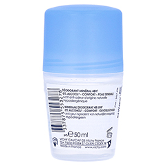 Vichy Deo Mineral-Deodorant Roll-on 48h 50 Milliliter - Rckseite