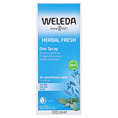 WELEDA Herbal Fresh Deo Spray Salbei 100 Milliliter - Vorderseite
